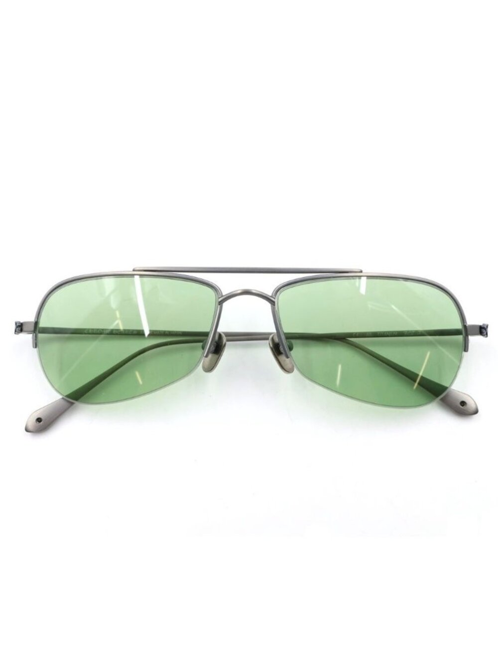 Chrome Hearts Titanium Eyewear Sunglasses Silver Green